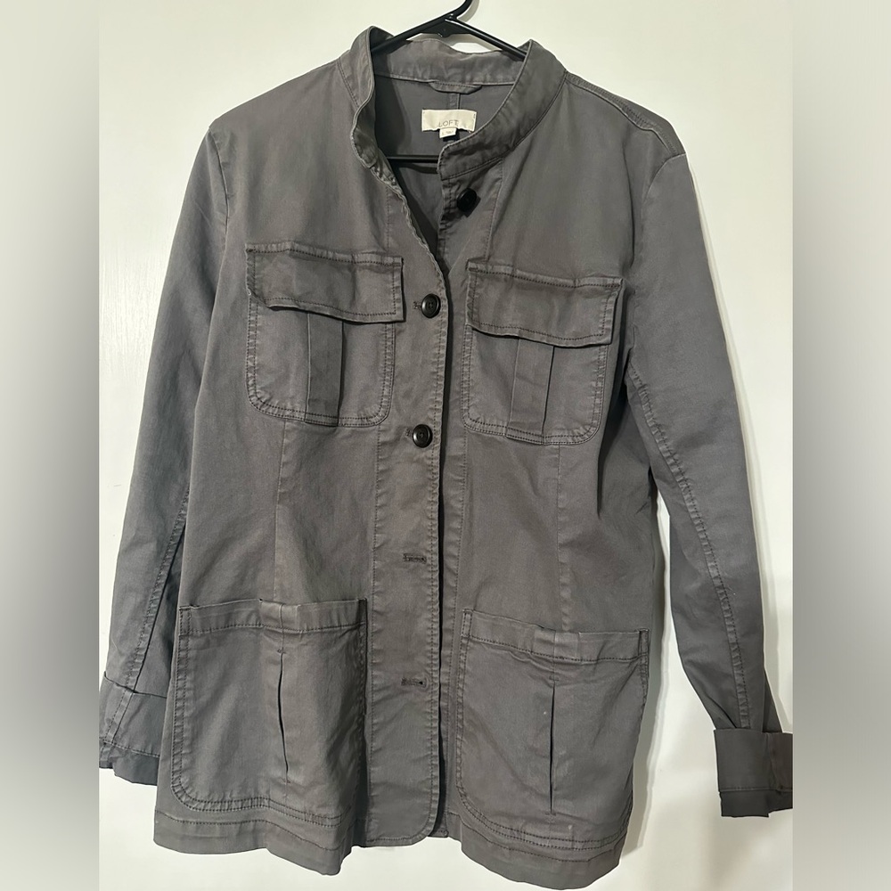 The loft, utility jacket, double pockets, short collar size L